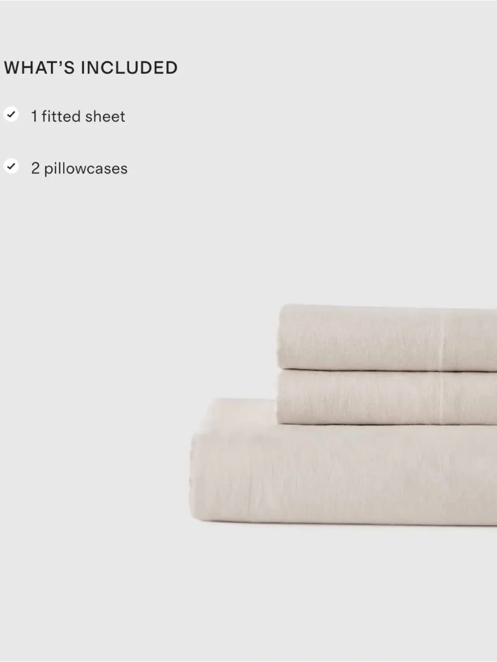 NWOT Pine Green European Linen Fitted Sheet Set - Retail $144